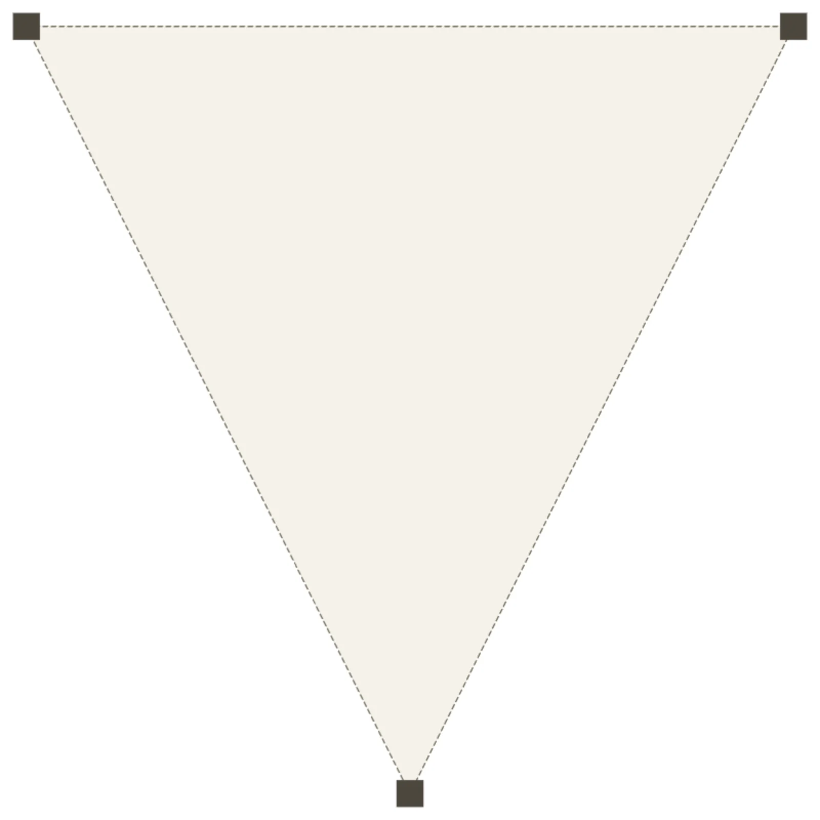 Shade Sail (Triangle) — 2D floor-plan symbol — RoomSketch3D 3D floorplan software