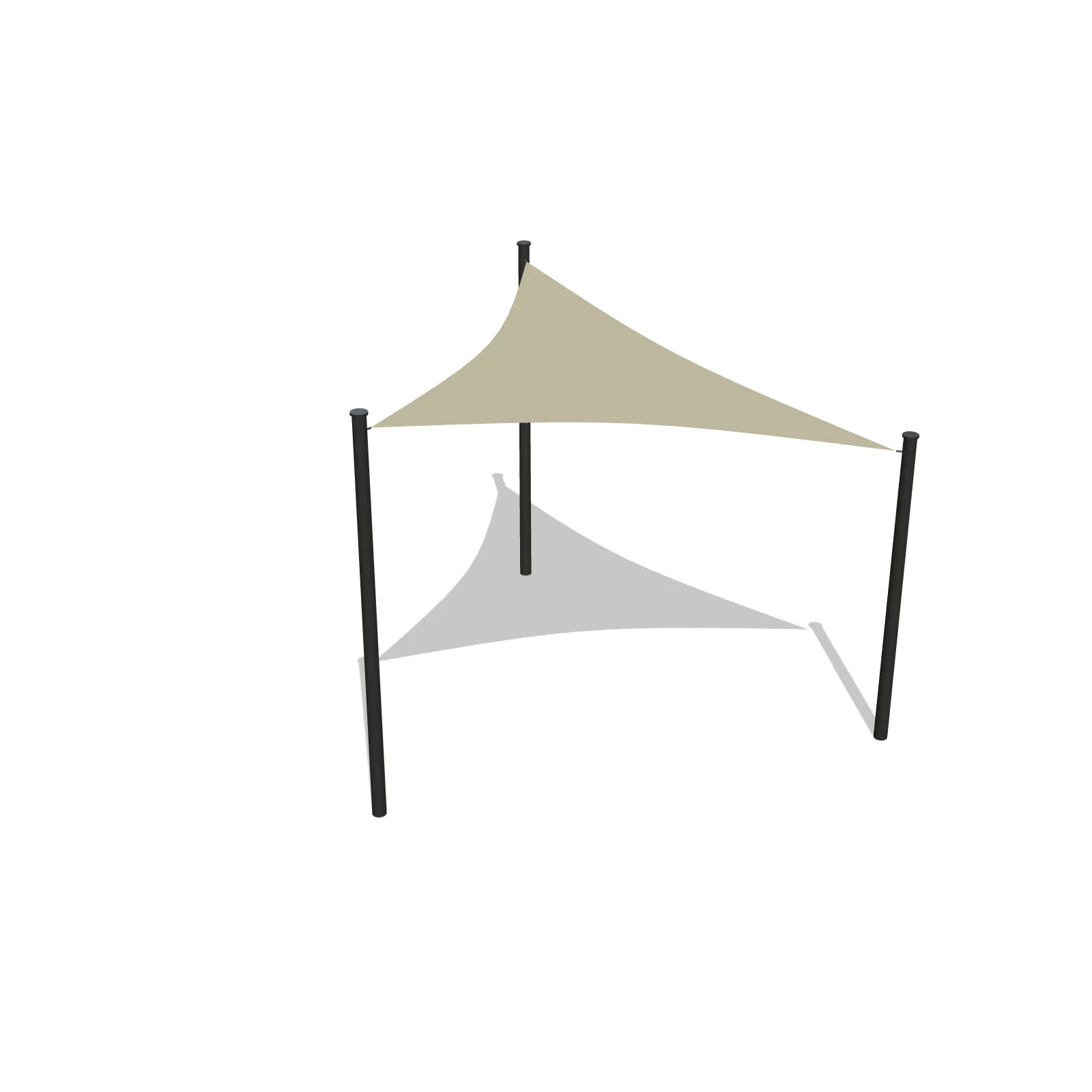 Shade Sail (Triangle) — 3D model preview — RoomSketch3D room planner app