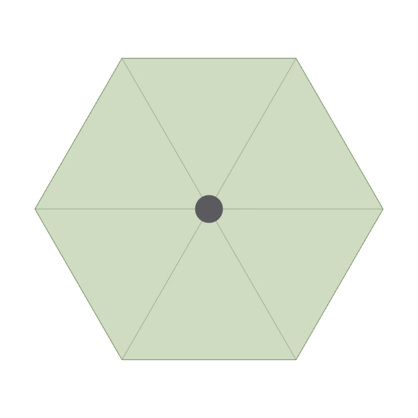 Patio Umbrella — 2D floor-plan symbol