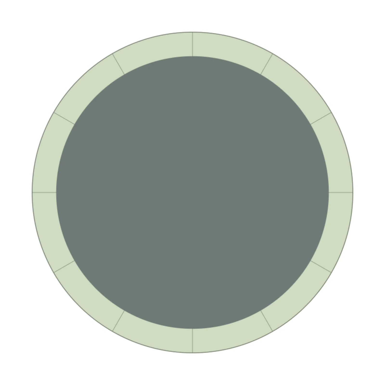 Trampoline — 2D floor-plan symbol