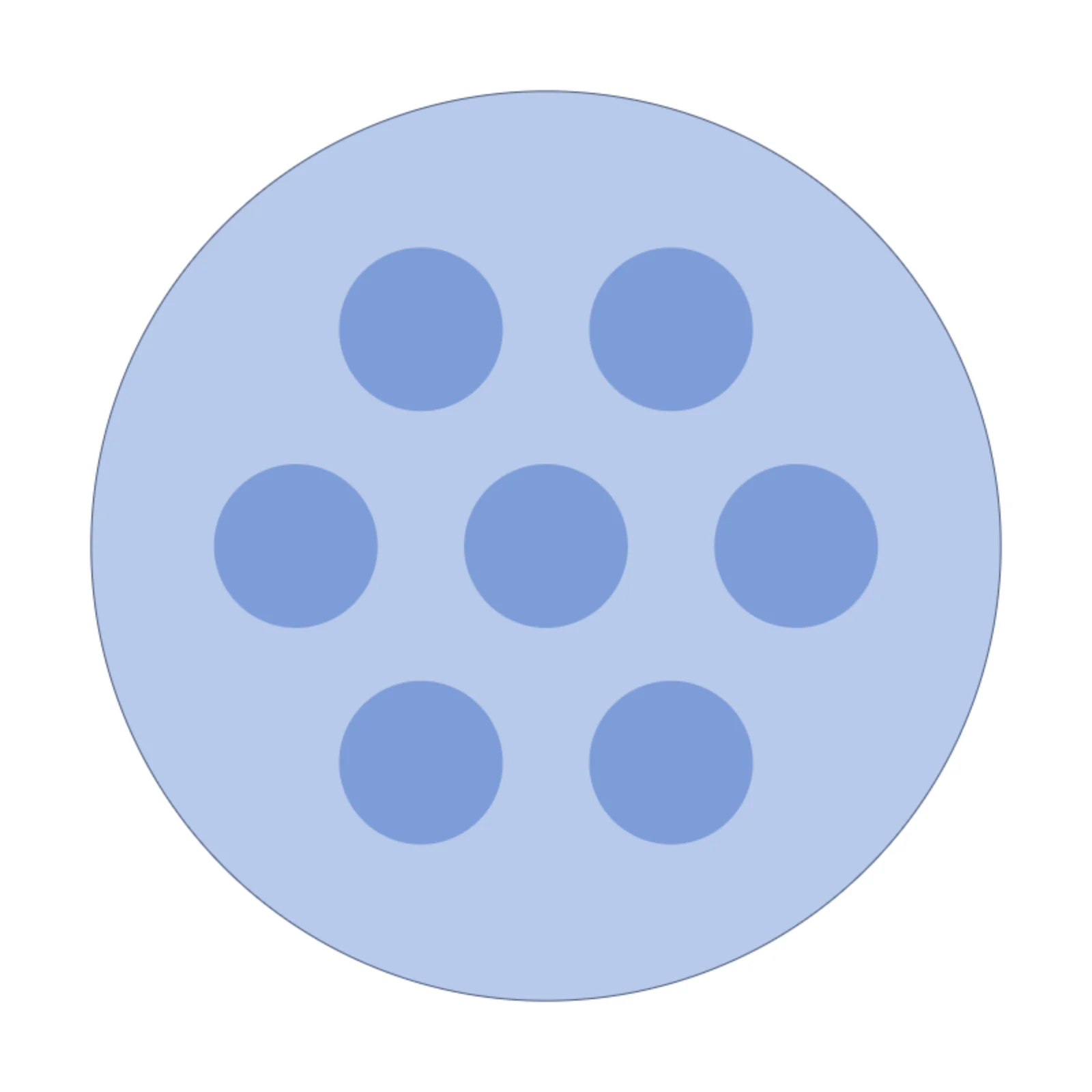 Hydrangea — 2D floor-plan symbol