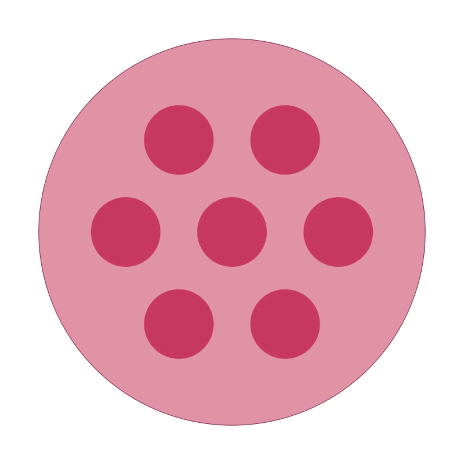 Rose Bush — 2D floor-plan symbol