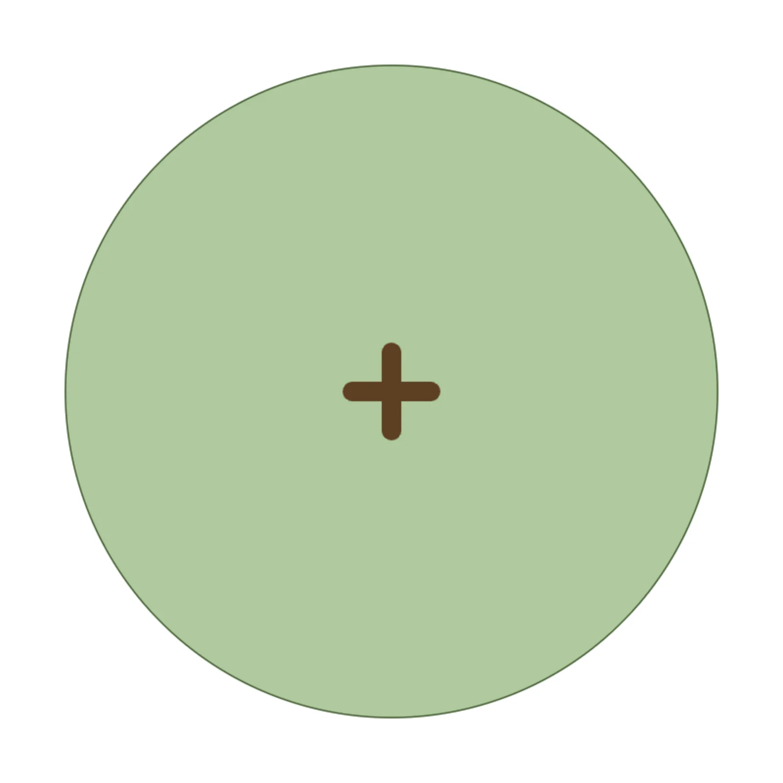 Fruit Tree — 2D floor-plan symbol