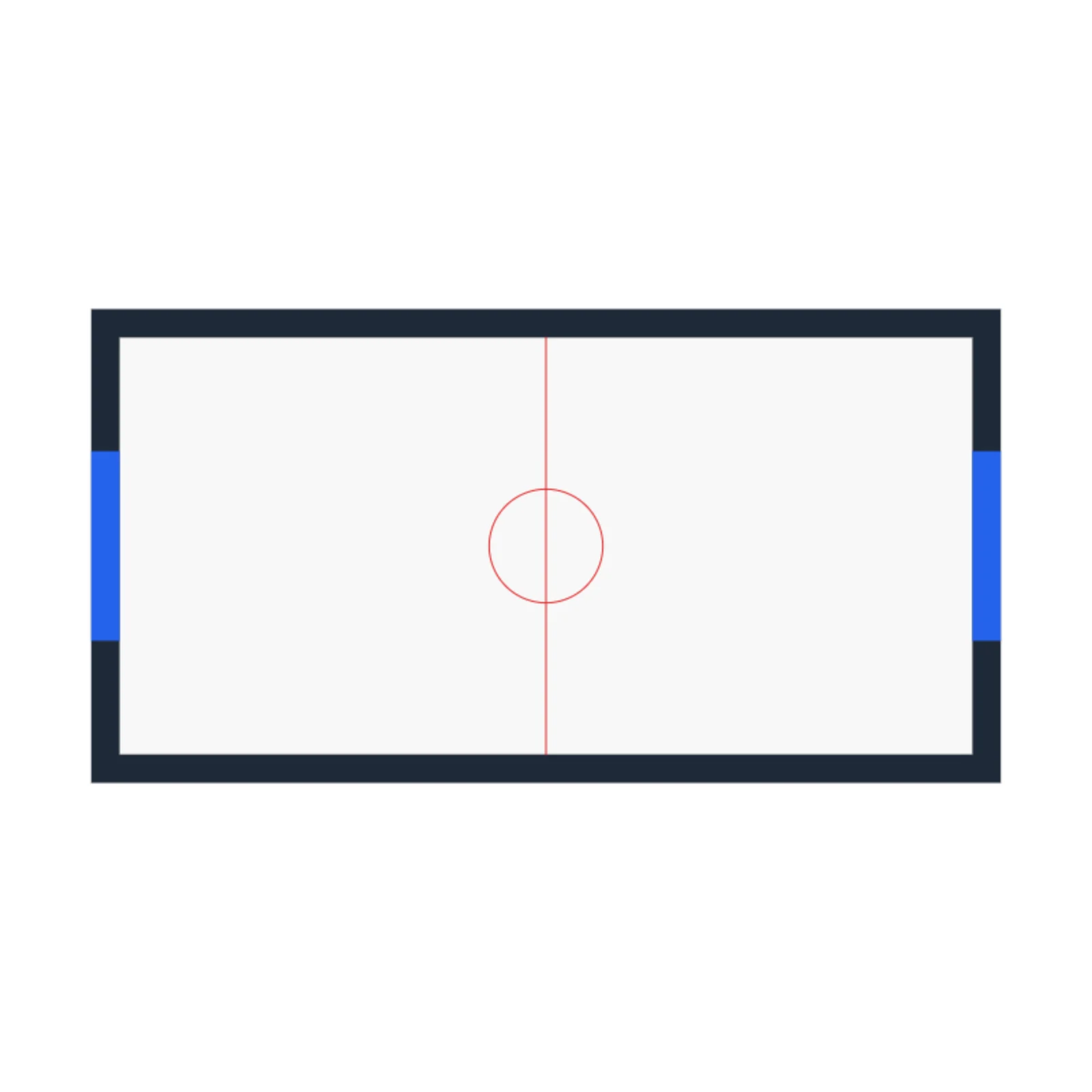 Air Hockey Table — 2D floor-plan symbol
