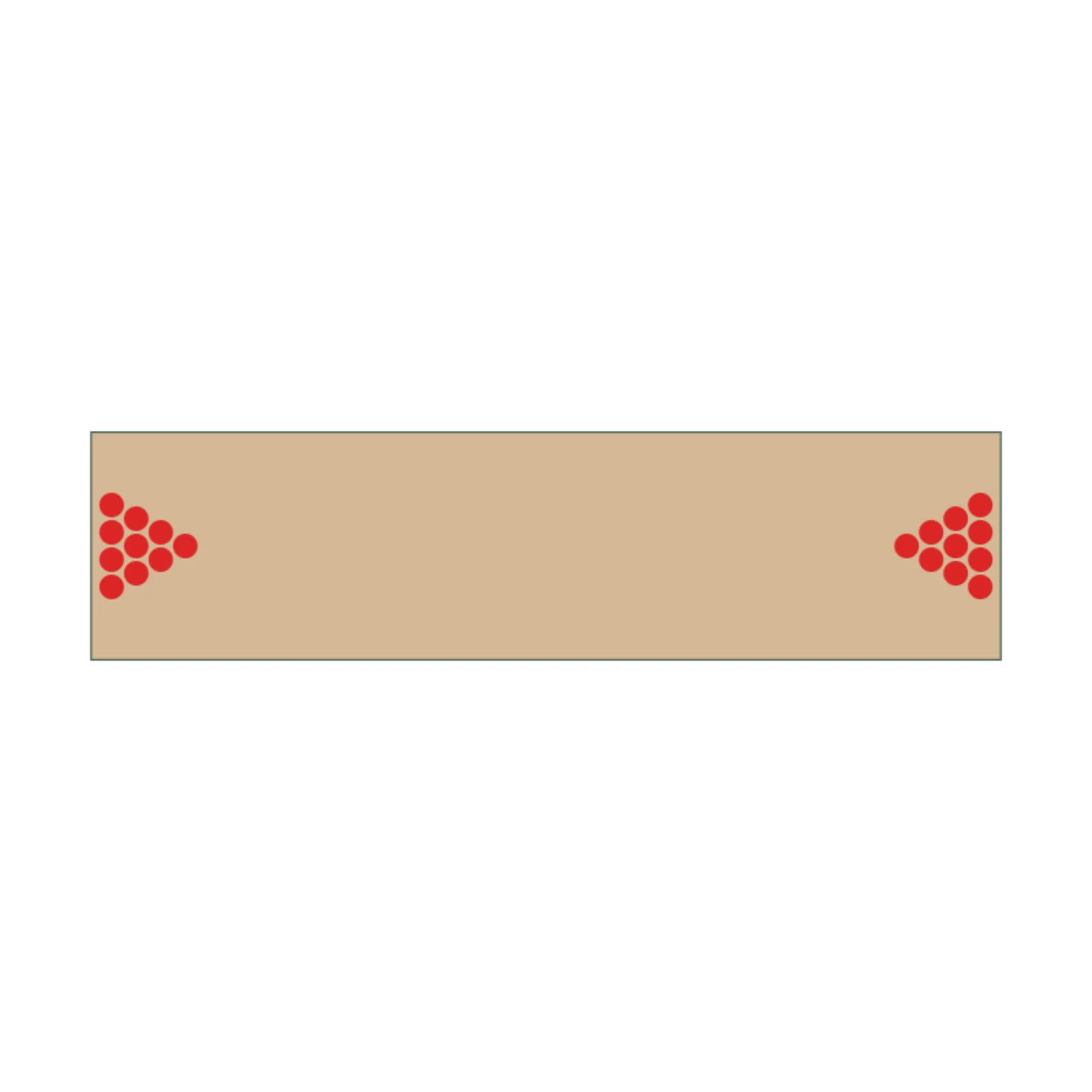 Beer Pong Table — 2D floor-plan symbol