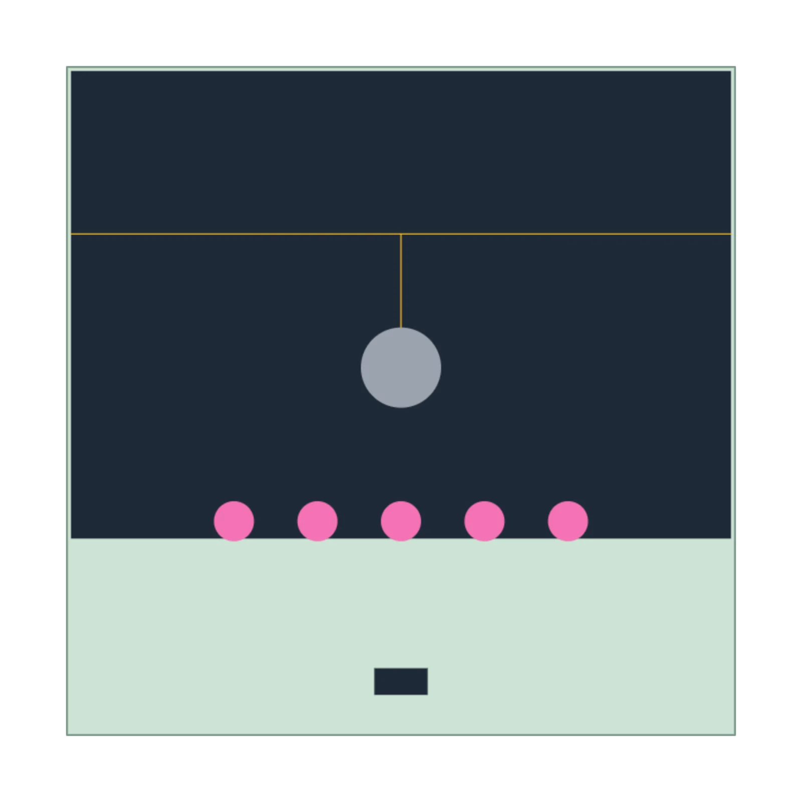 Claw Machine — 2D floor-plan symbol