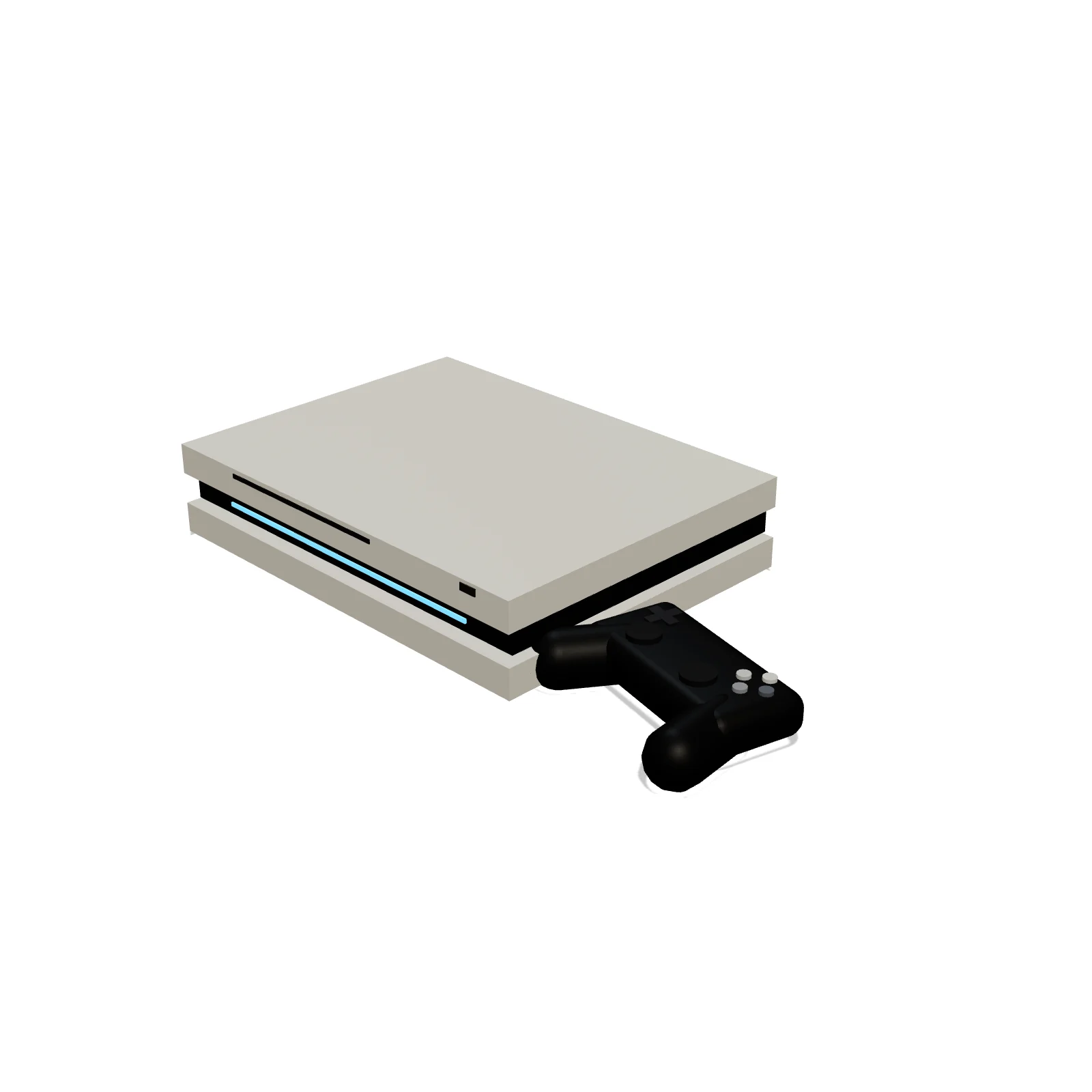 Game Console & Controller — 3D model preview — RoomSketch3D floor planner
