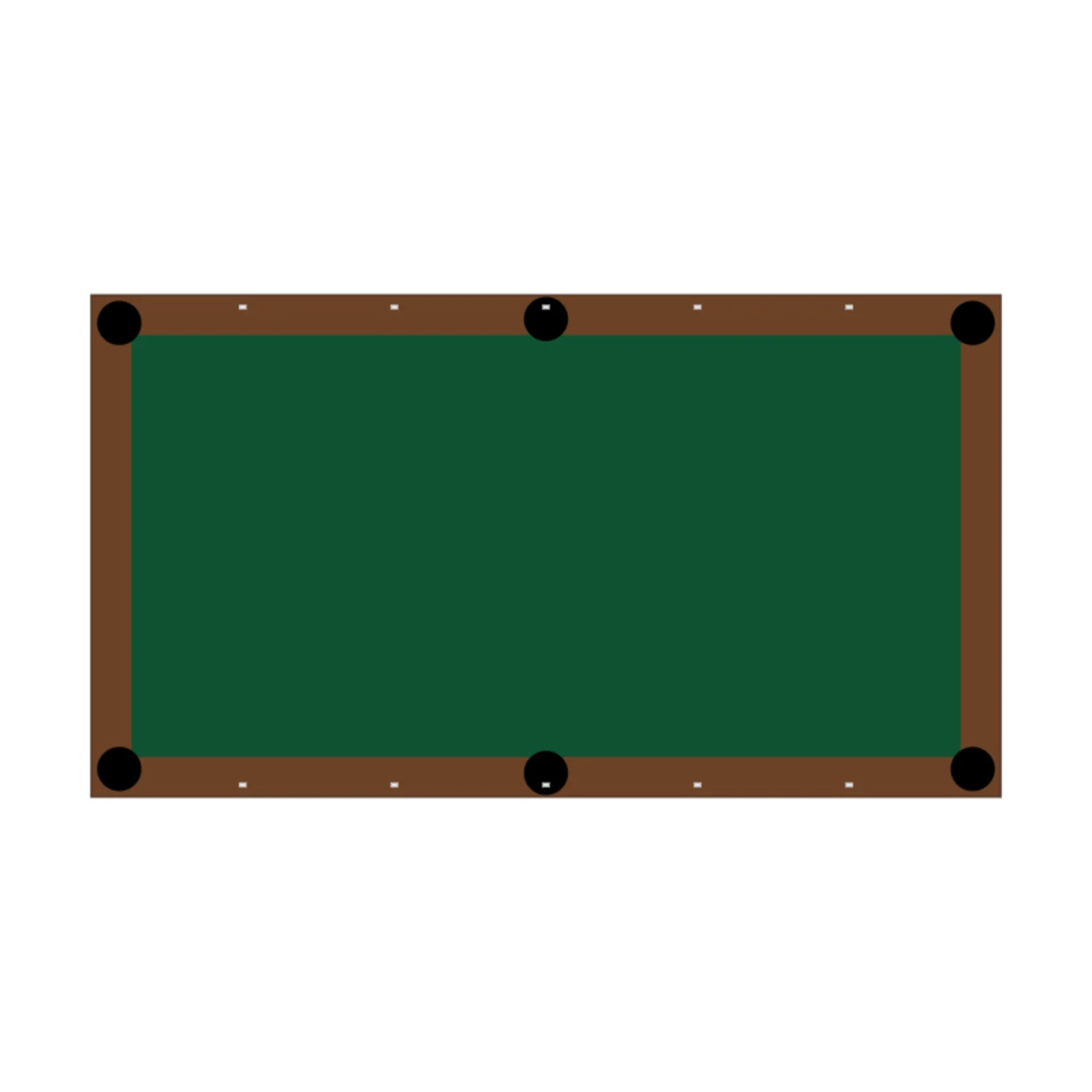 Pool Table 8' — 2D floor-plan symbol