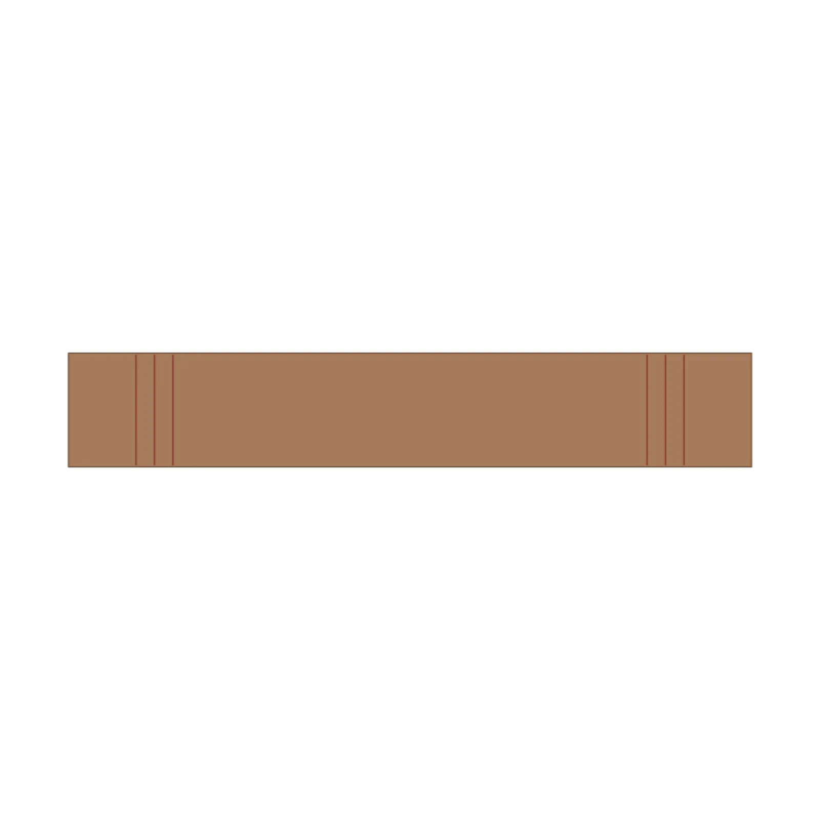 Shuffleboard Table — 2D floor-plan symbol