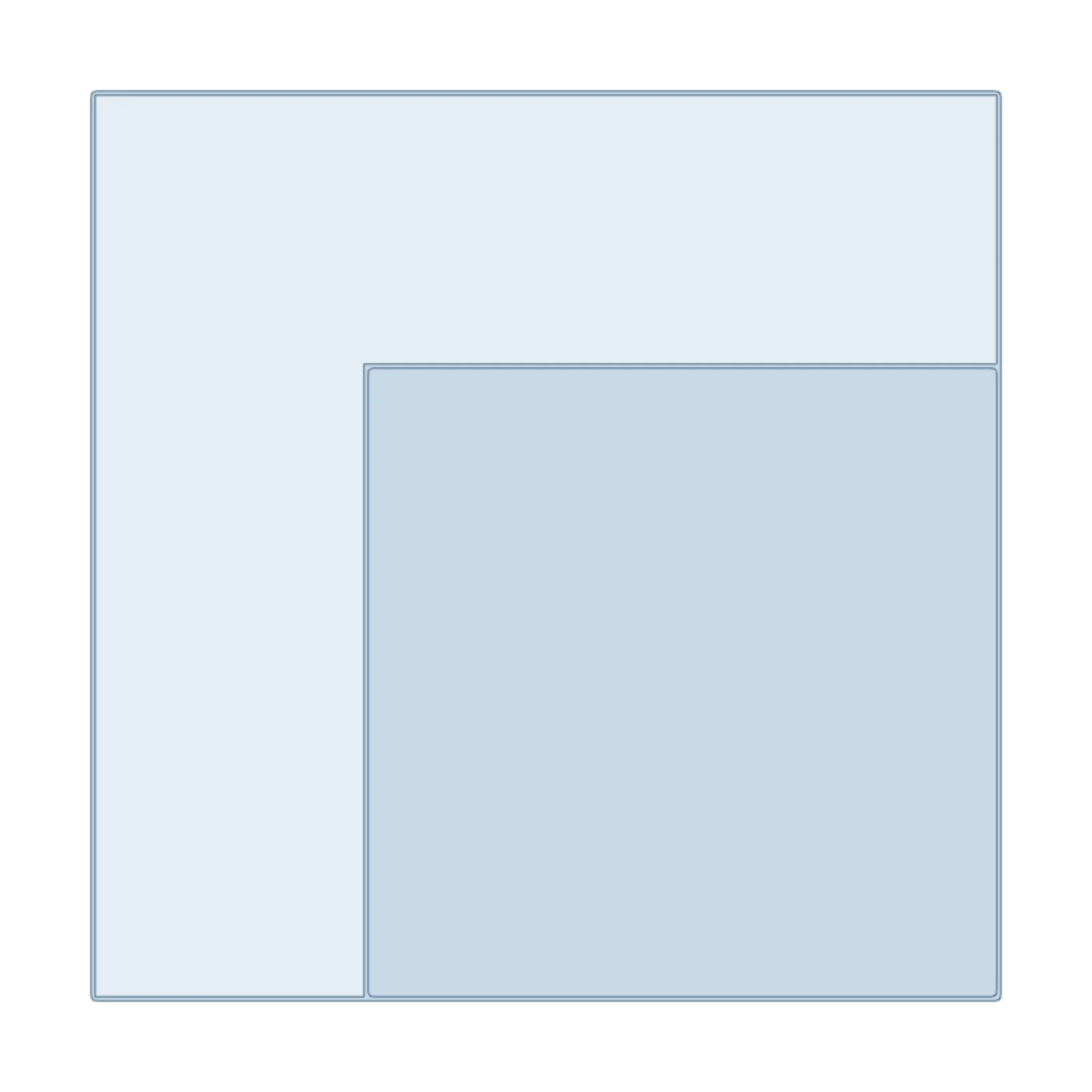 Corner Section — 2D floor-plan symbol
