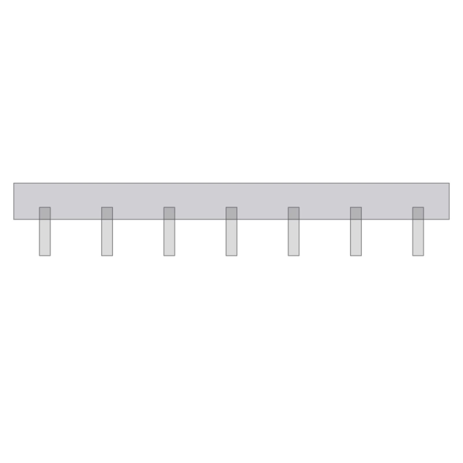Clamp Rack — 2D floor-plan symbol — RoomSketch3D room planner app