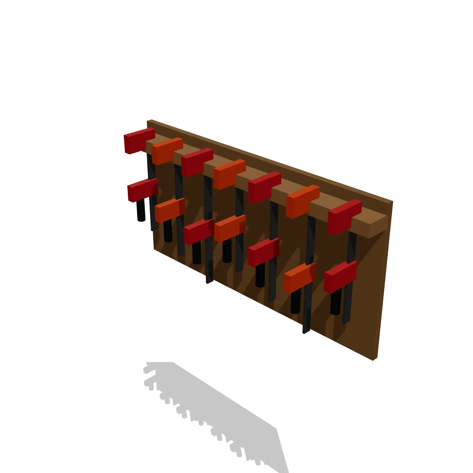 Clamp Rack — 3D preview — RoomSketch3D floor plan creator