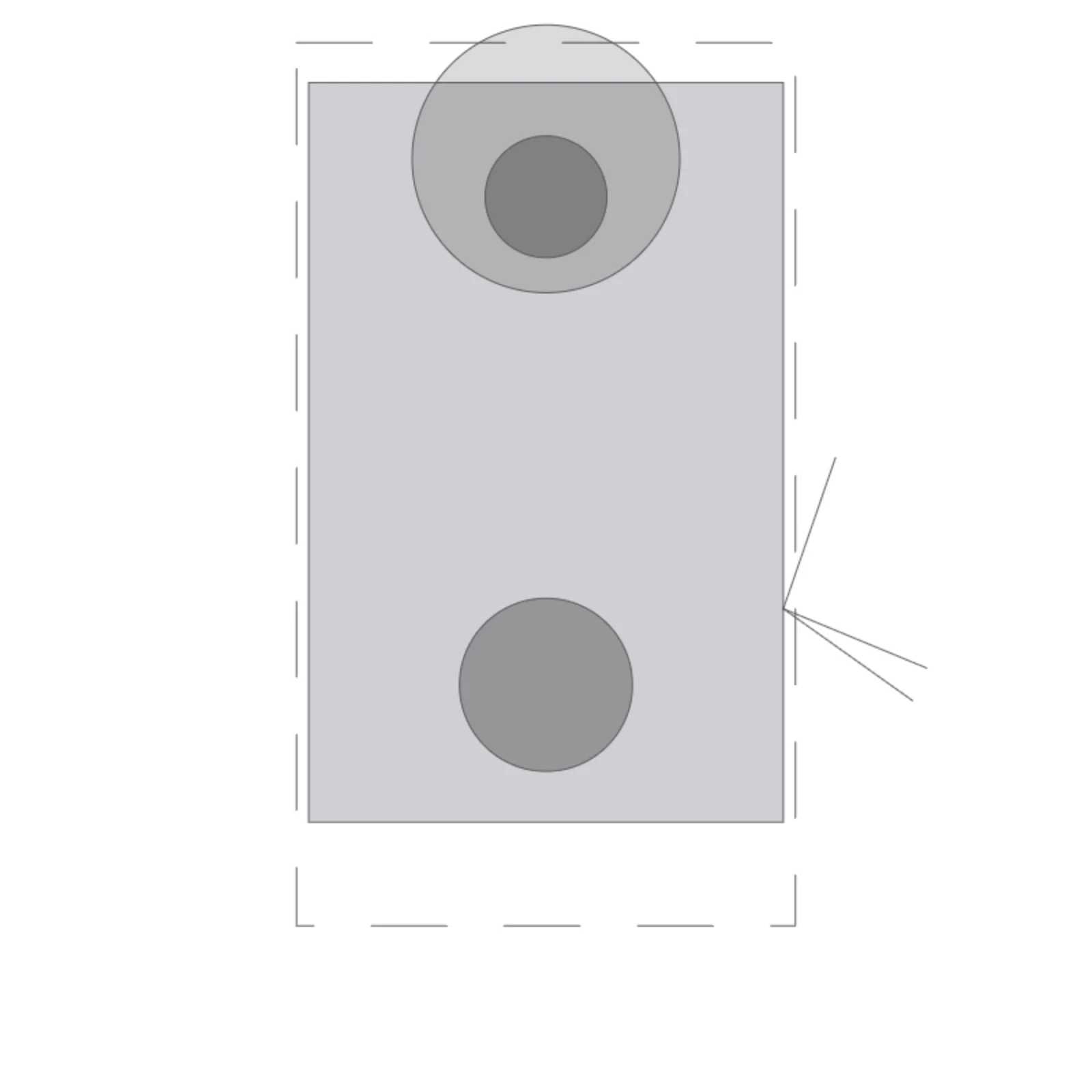Floor Drill Press — 2D floor-plan symbol — RoomSketch3D floor planner
