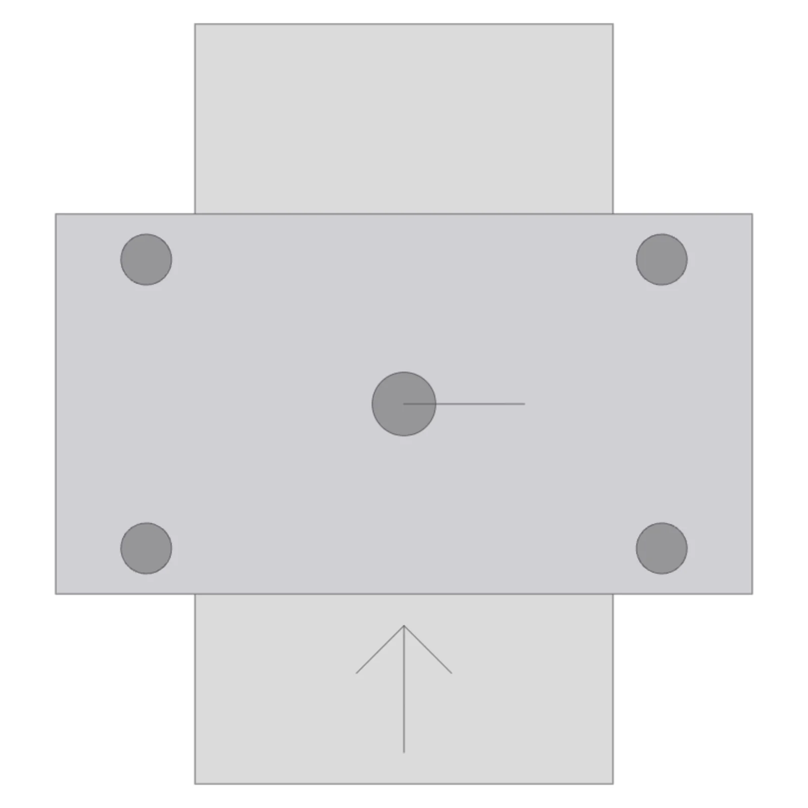 Benchtop Planer — 2D floor-plan symbol — RoomSketch3D 3D floorplan software