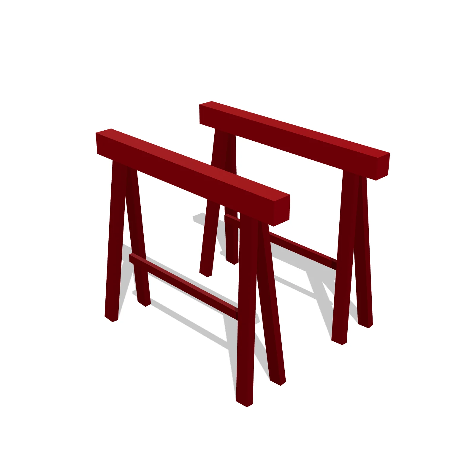Sawhorse Pair — 3D preview — RoomSketch3D floor planner