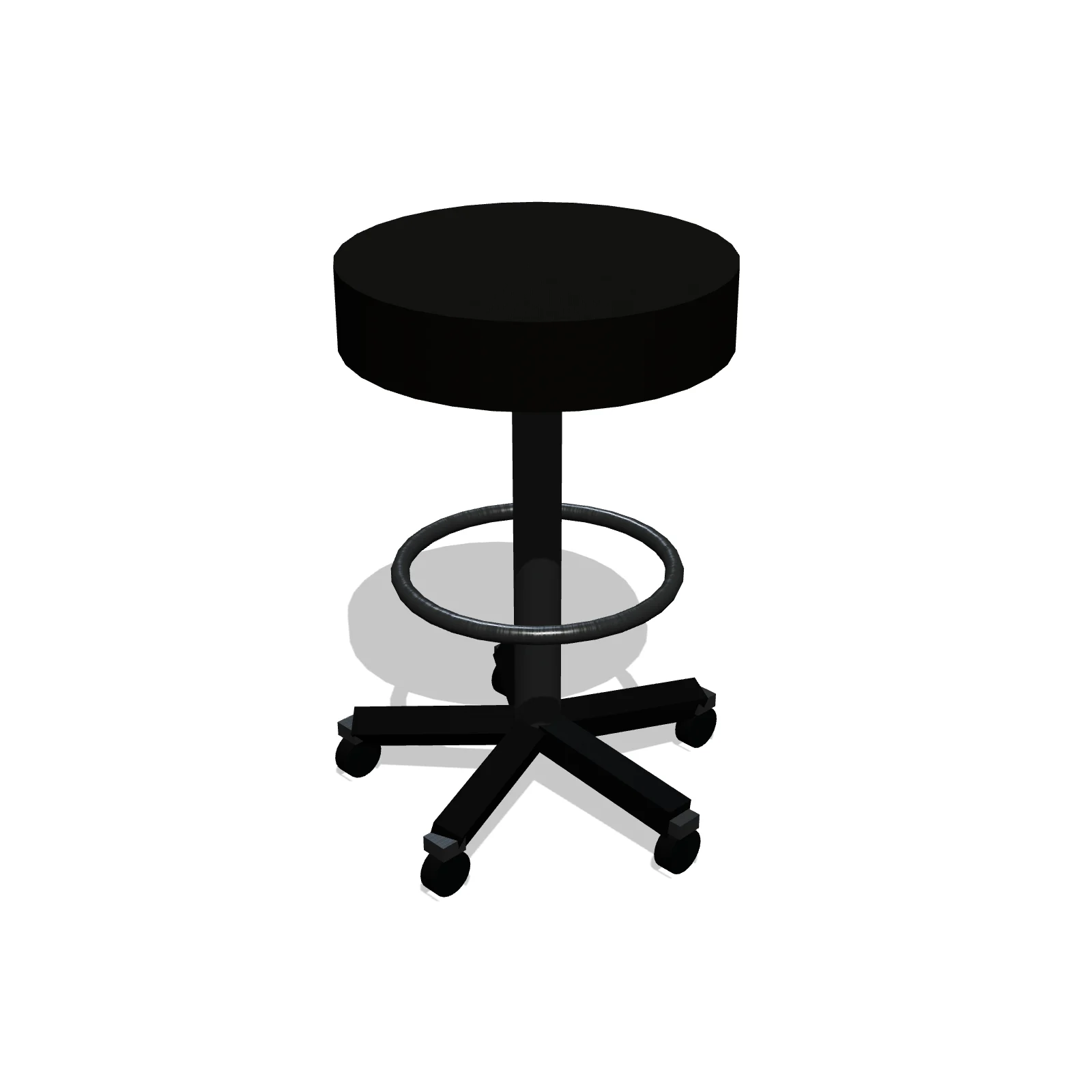 Rolling Shop Stool — 3D model preview — RoomSketch3D floor plan creator
