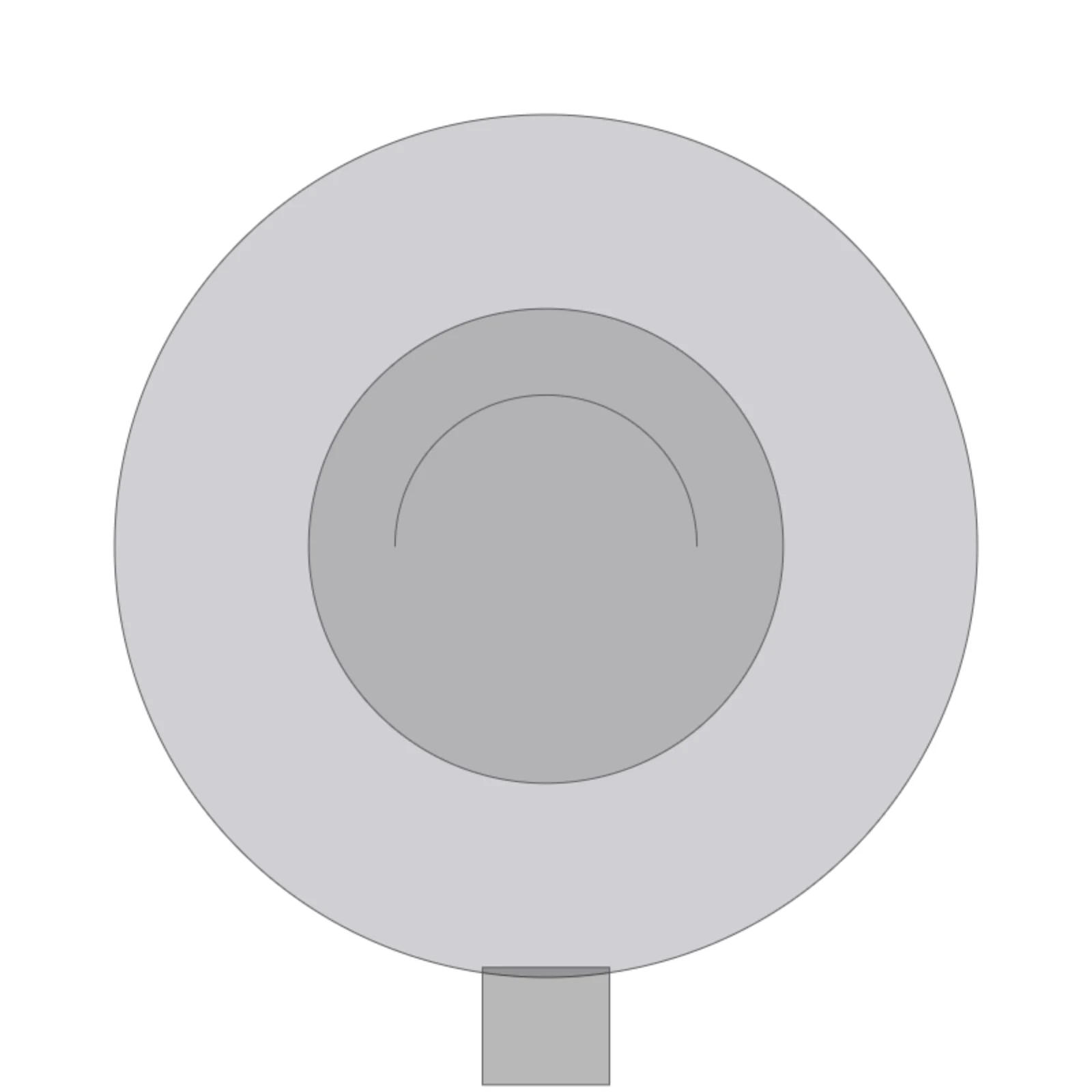 Shop Vac — 2D floor-plan symbol — RoomSketch3D floor planner