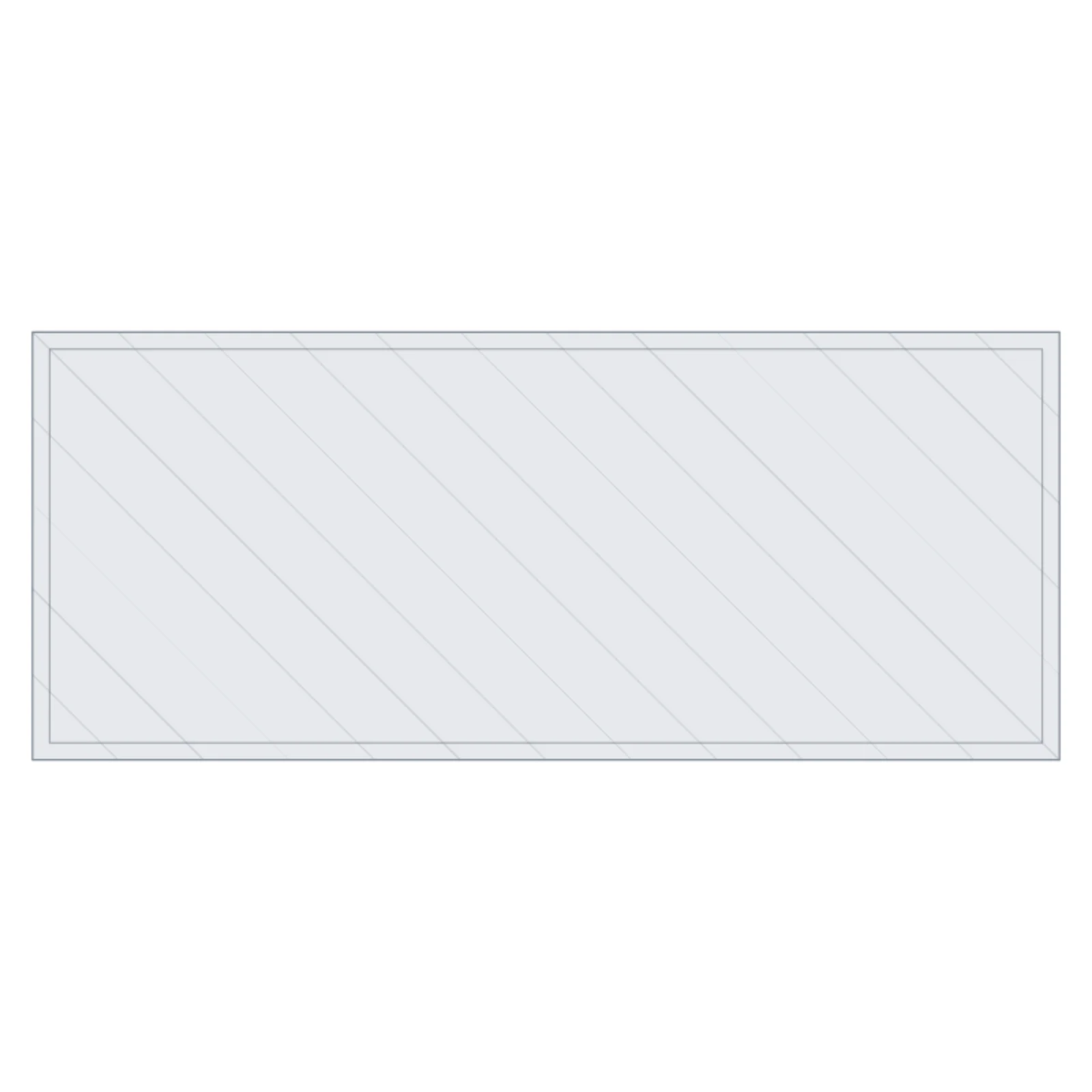 Shower Bench — 2D floor-plan symbol — RoomSketch3D room planner app