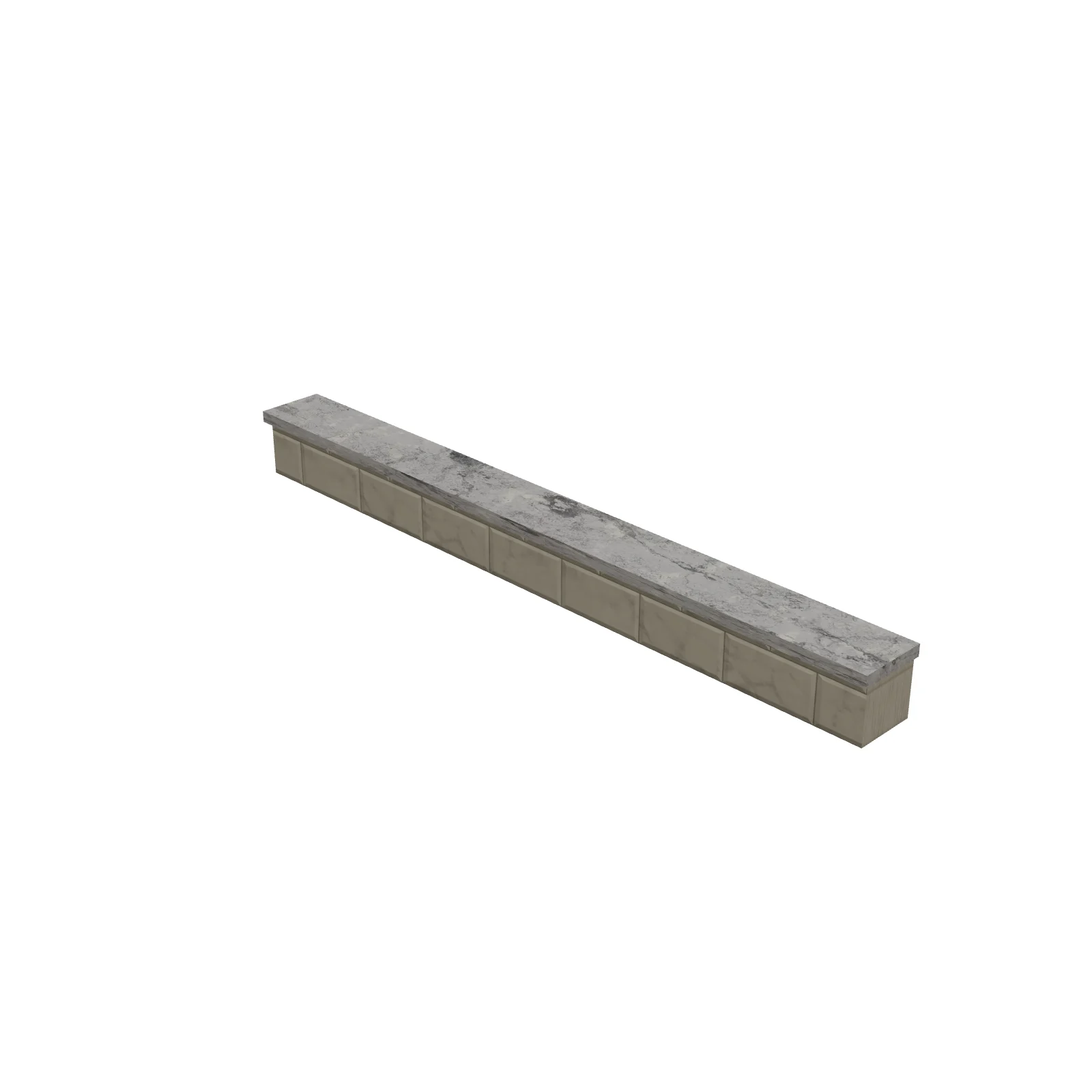 Shower Curb — 3D preview — RoomSketch3D floor plan creator