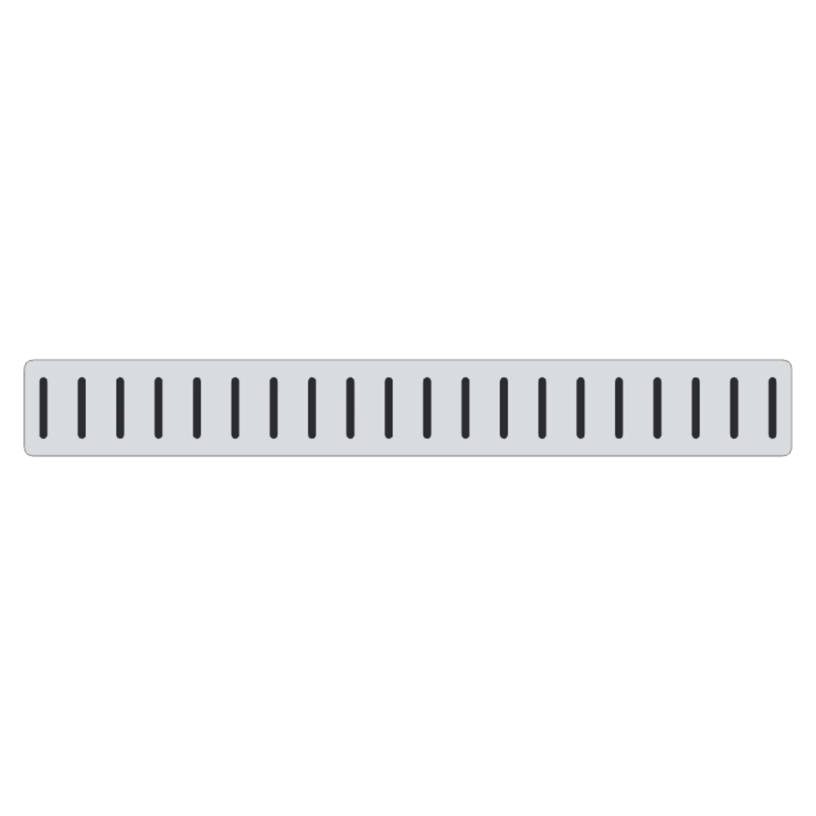 Linear Drain 24" — 2D floor-plan symbol — RoomSketch3D room planner app