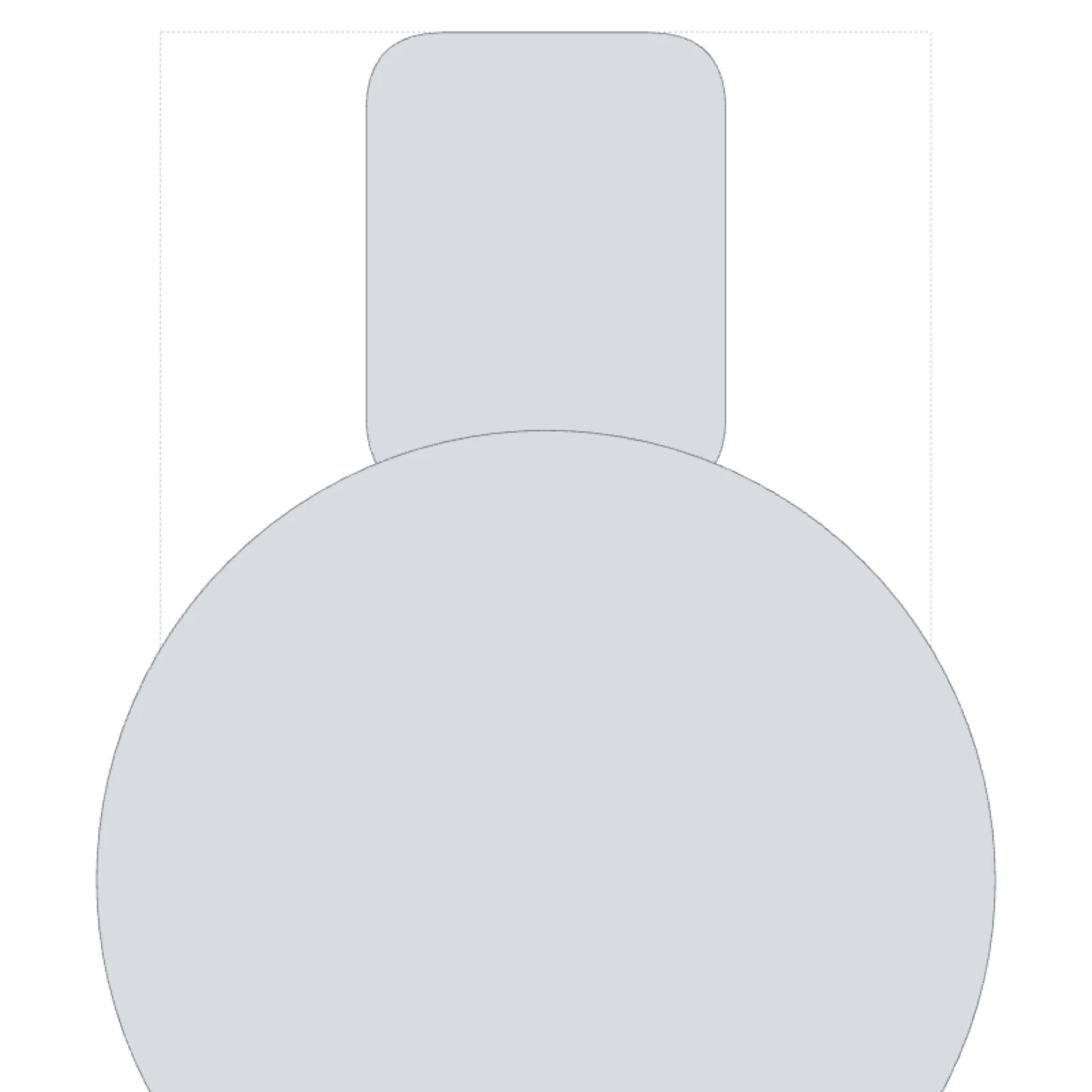 Hand Shower (Wall Holder) — 2D floor-plan symbol — RoomSketch3D room planner app
