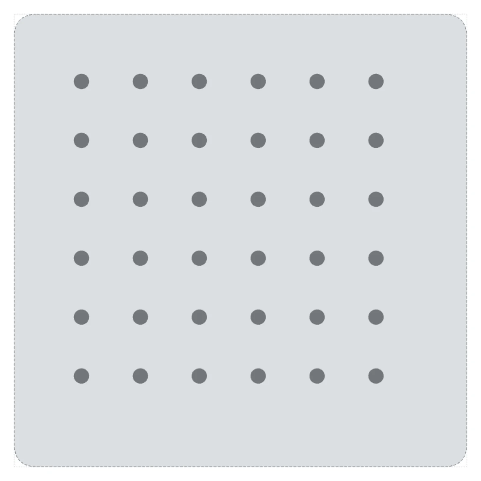 Rain Shower Head (Ceiling) — 2D floor-plan symbol — RoomSketch3D 3D floorplan software