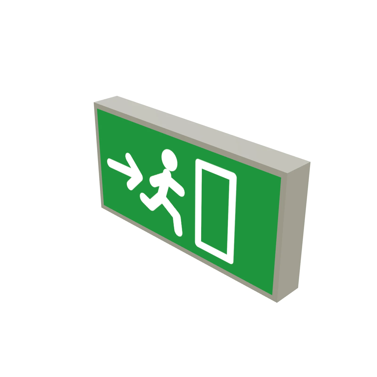 Emergency Exit Sign (Europe) — 3D preview — RoomSketch3D floor plan creator
