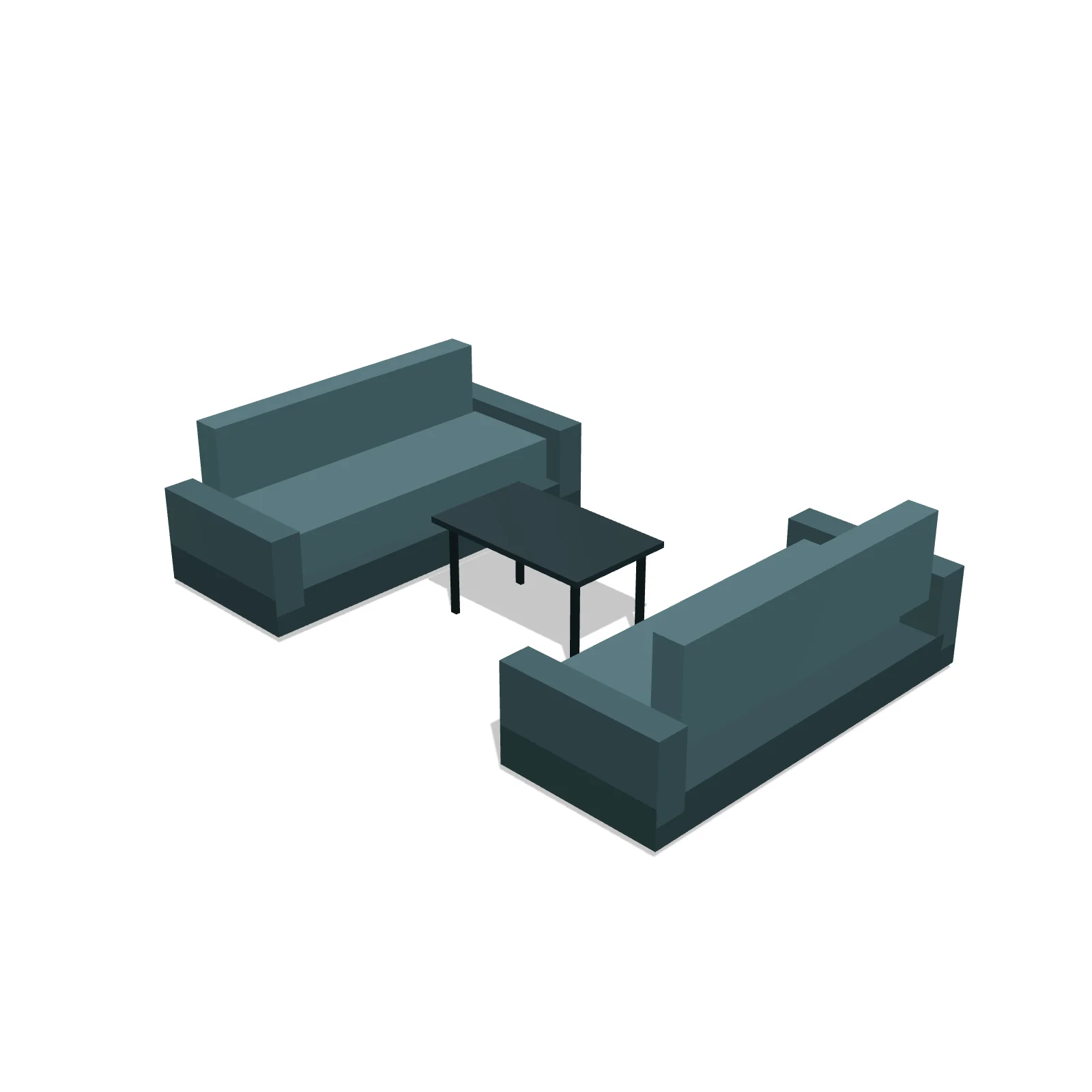Conversation Set — 3D model preview