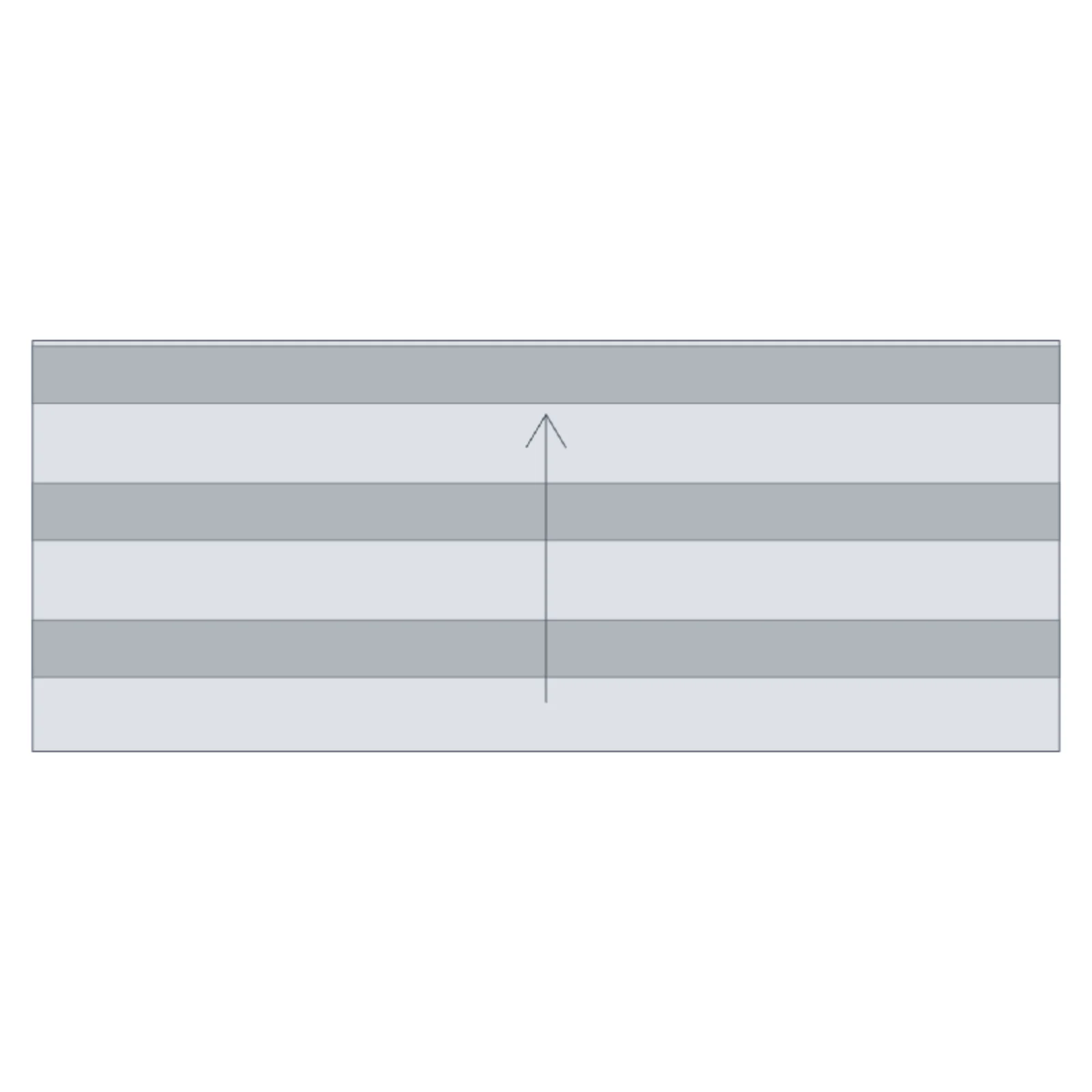 Bleachers 3-Row (15 ft) — 2D floor-plan symbol — RoomSketch3D home design app