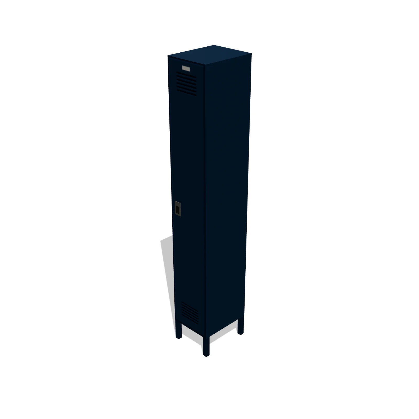 School Locker (Single) — 3D model preview — RoomSketch3D floor plan creator