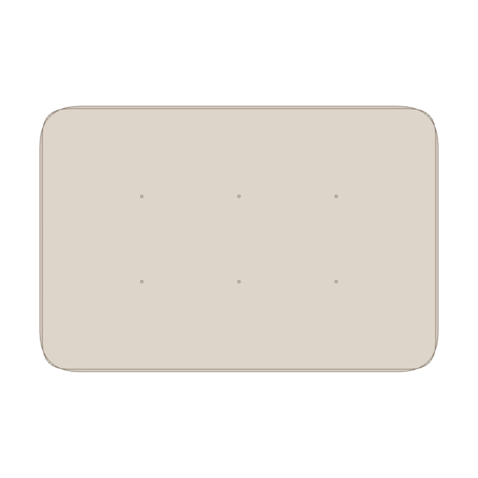 Storage Ottoman — 2D floor-plan symbol