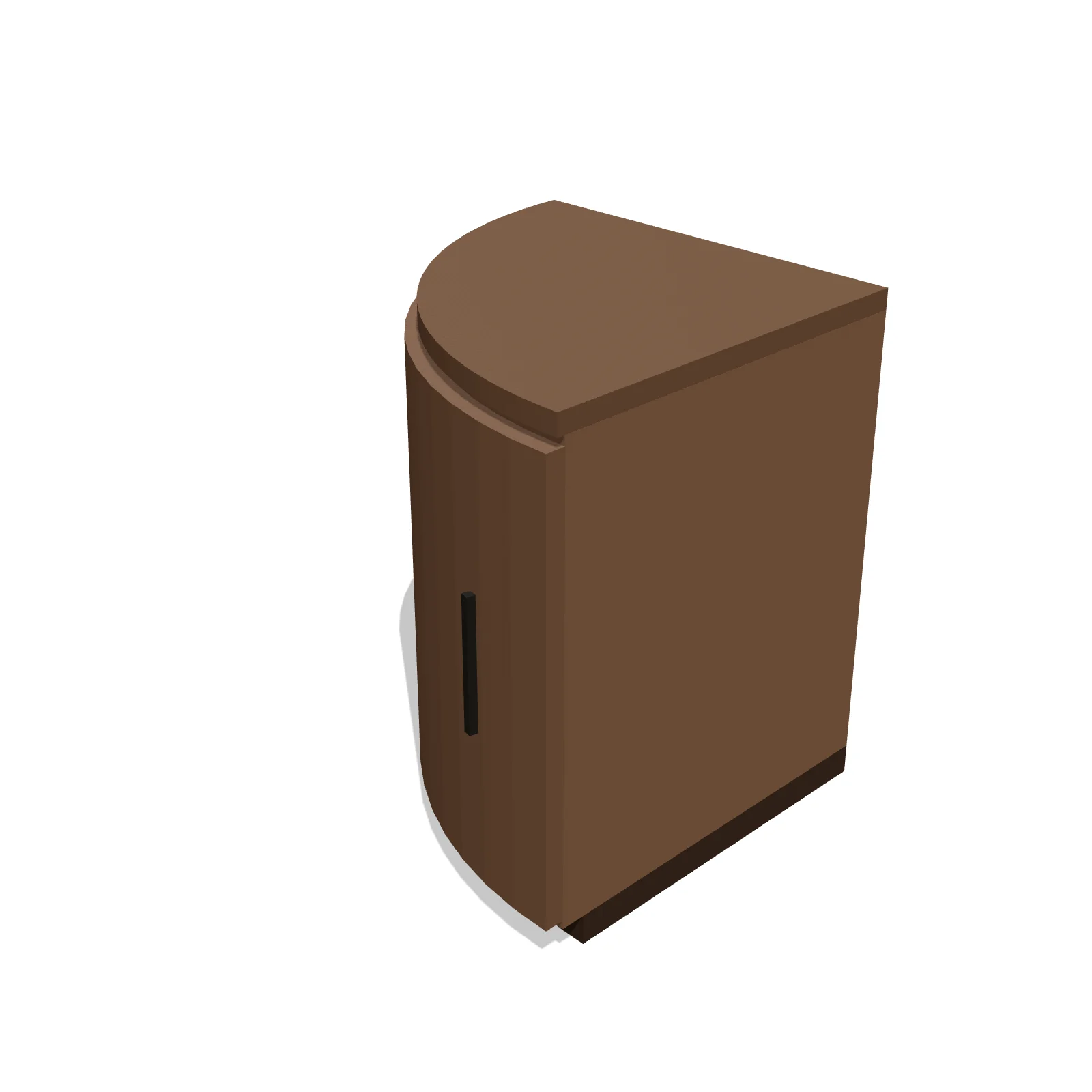 Quarter-Round Corner Cabinet — 3D model preview — RoomSketch3D floor plan creator