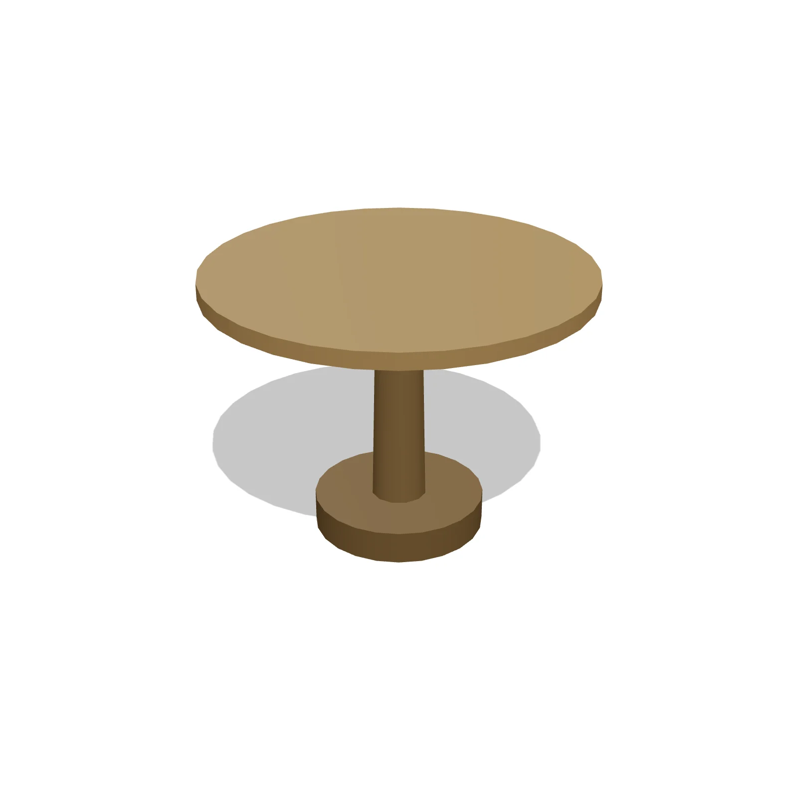 Round Meeting Table — 3D model preview