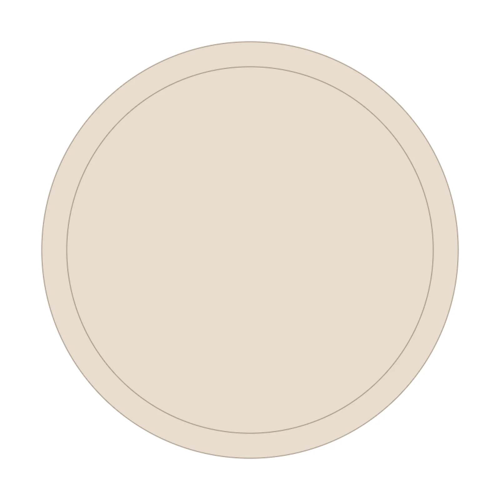 Round End Table — 2D floor-plan symbol
