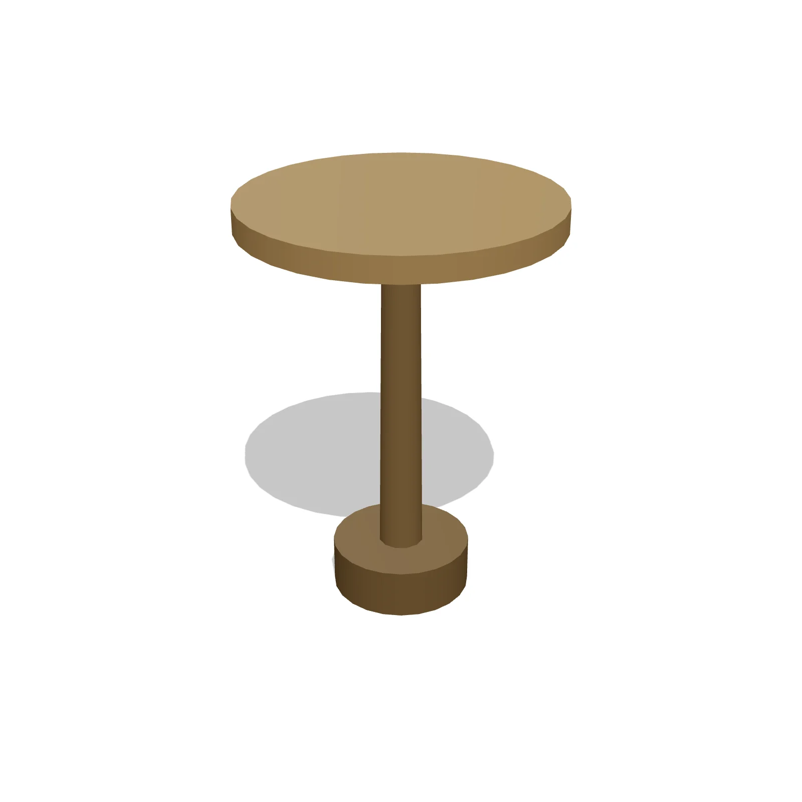 Round End Table — 3D model preview