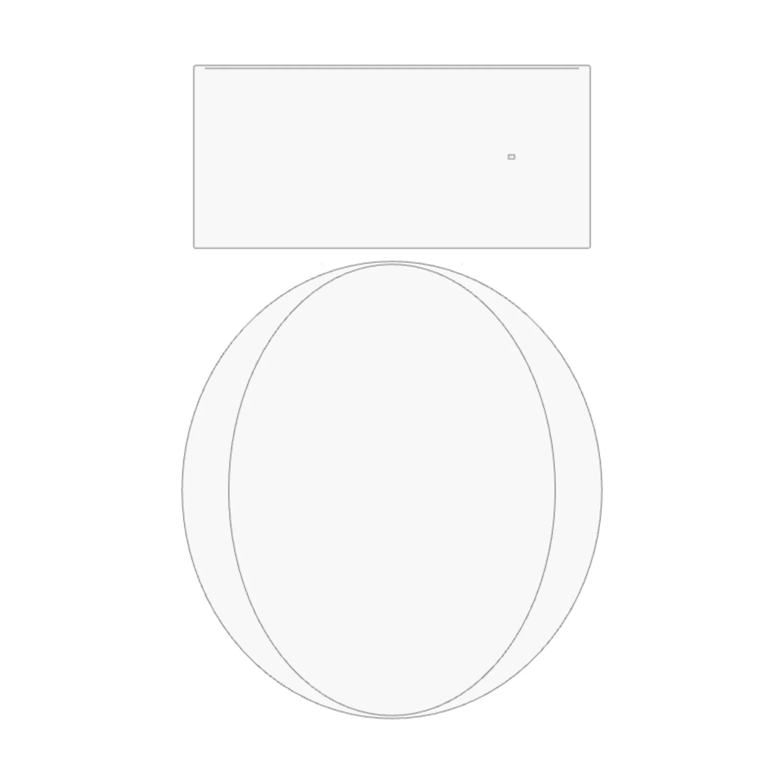 Smart Toilet — 2D floor-plan symbol