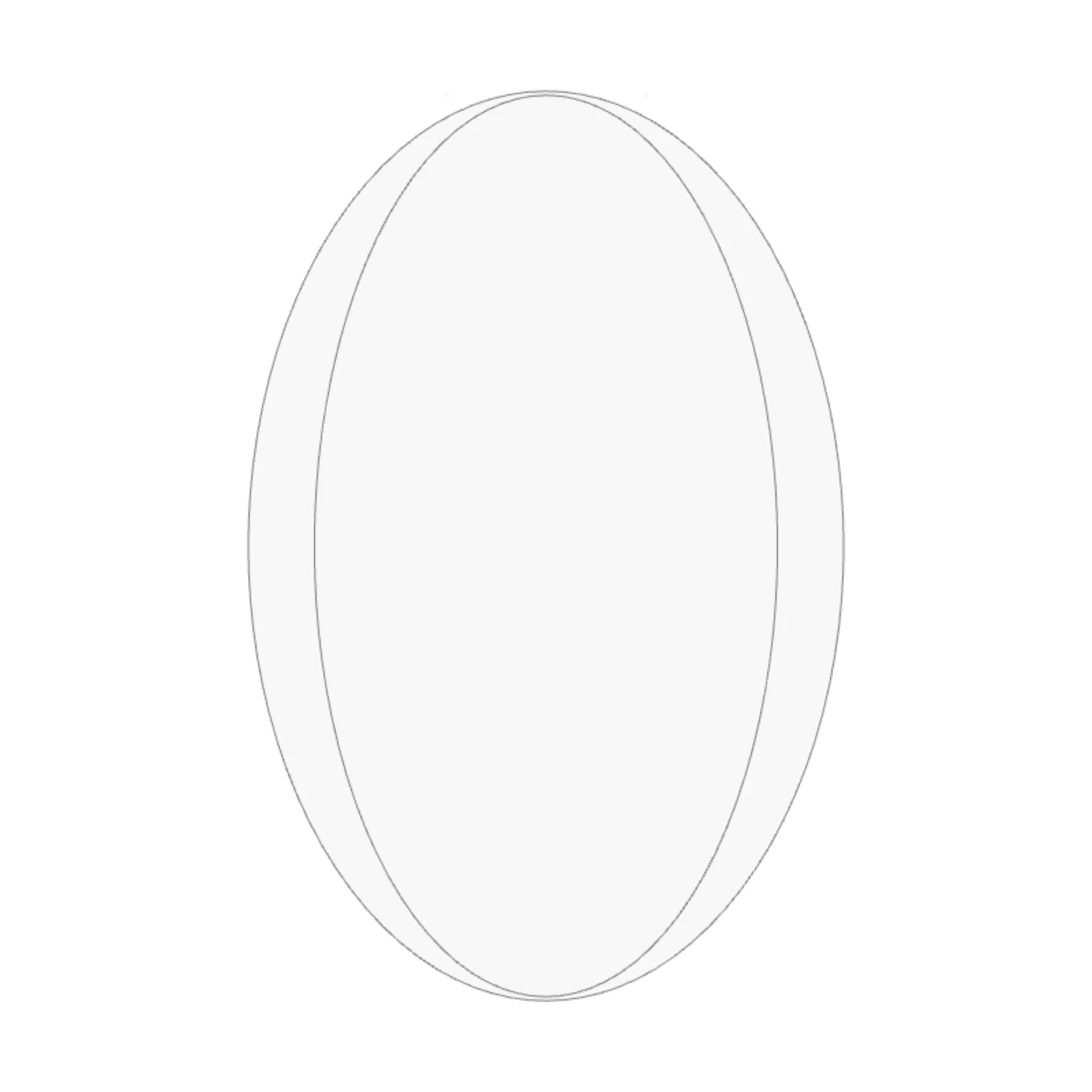 Wall-Hung Toilet — 2D floor-plan symbol
