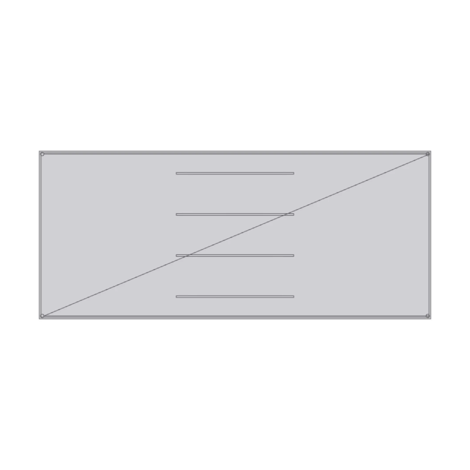 Rolling Tool Cabinet — 2D floor-plan symbol