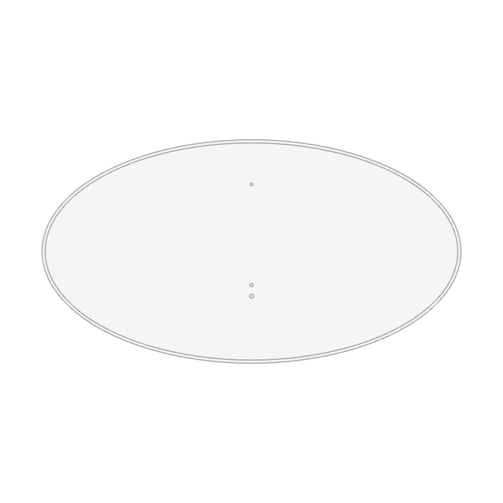 Freestanding Tub 60" — 2D floor-plan symbol