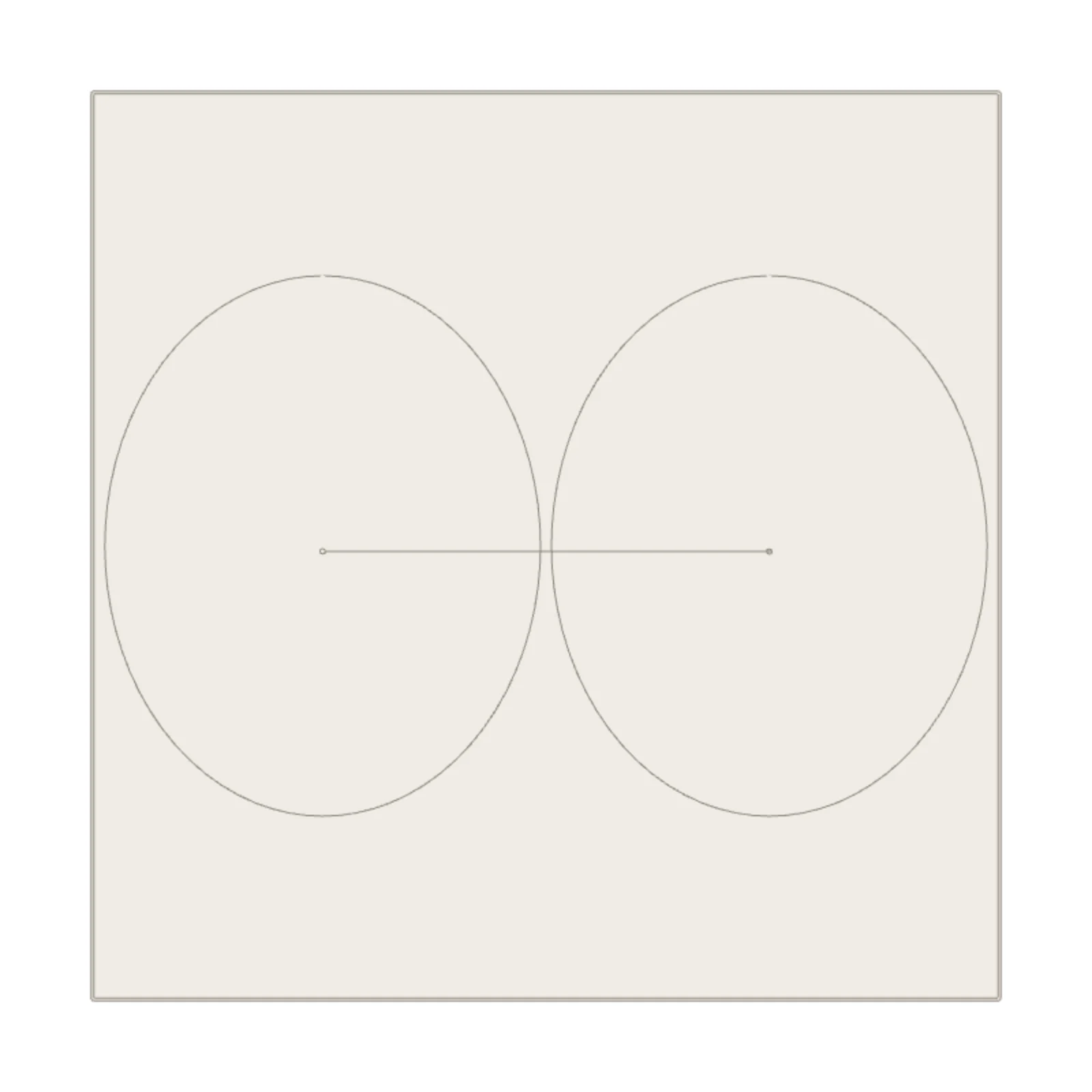 Vanity 18" — 2D floor-plan symbol