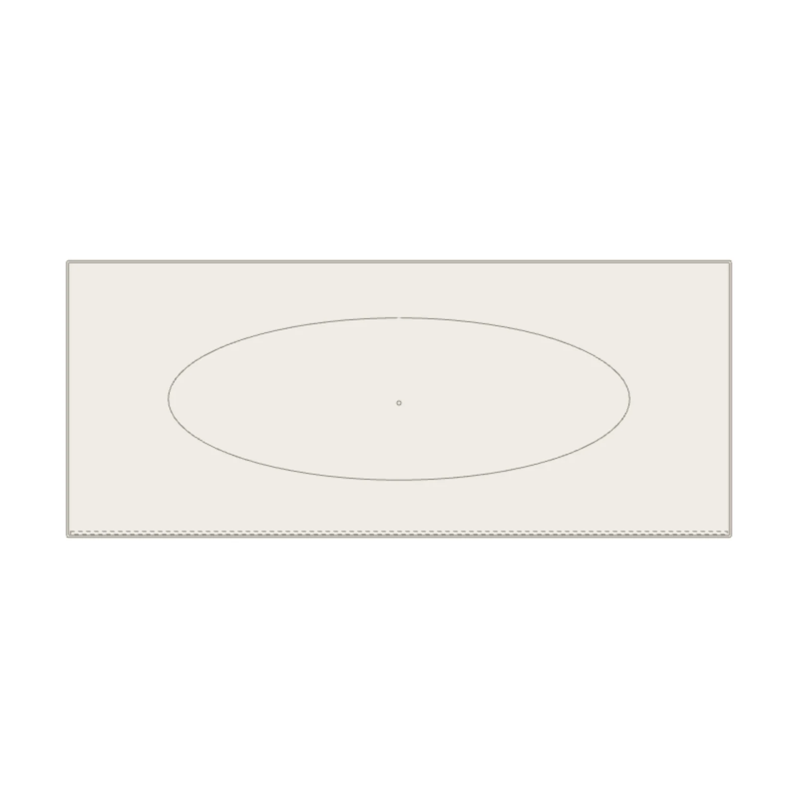 Floating Vanity 48" — 2D floor-plan symbol