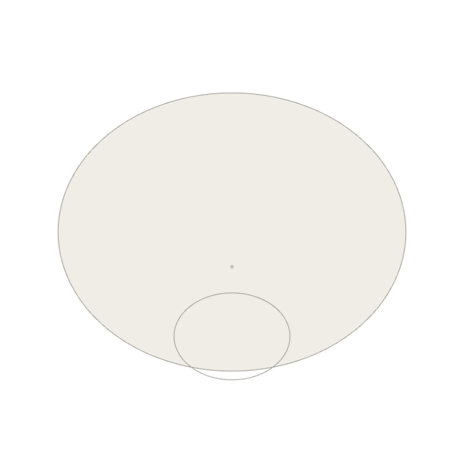 Pedestal Sink — 2D floor-plan symbol