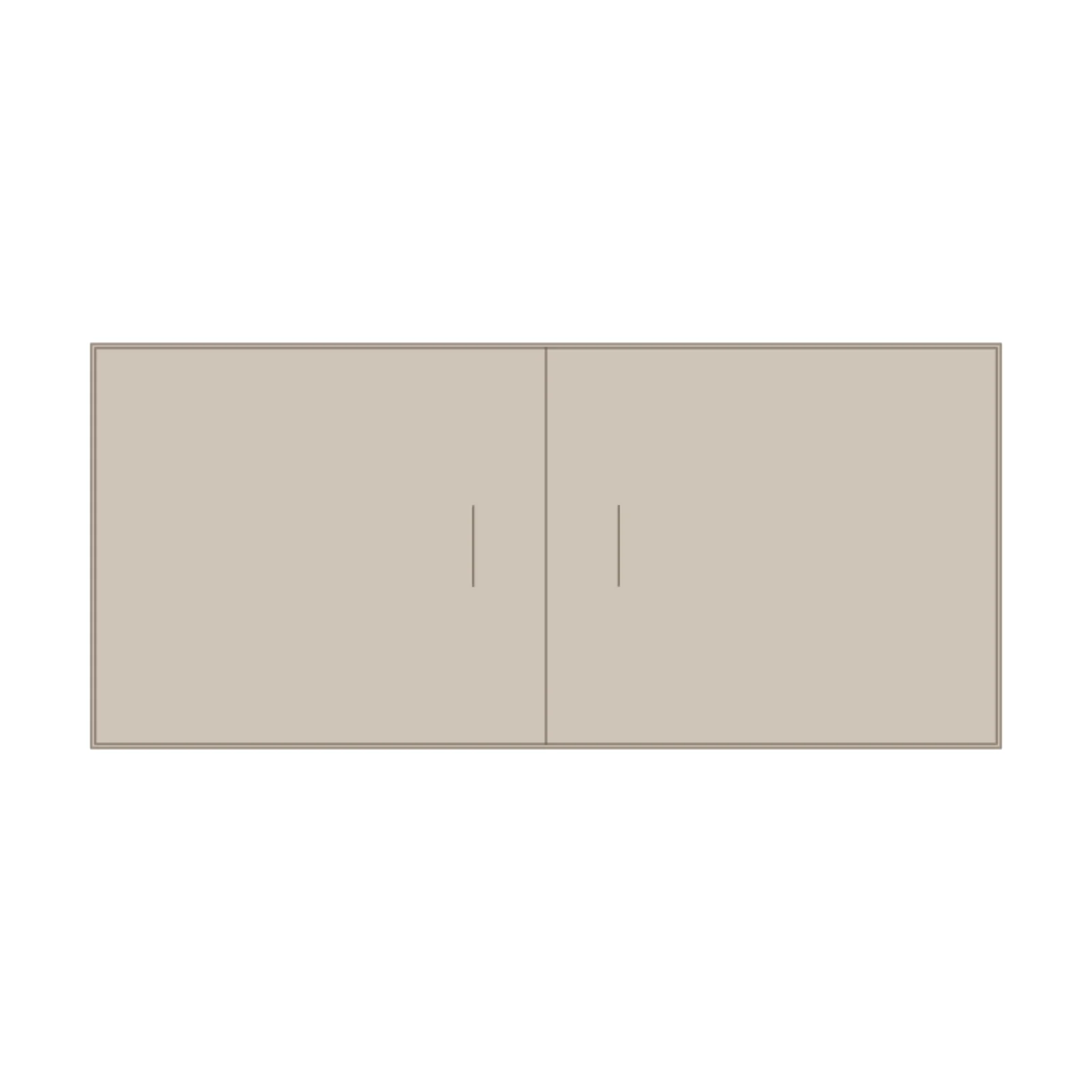 Wide Closet Shelves — 2D floor-plan symbol