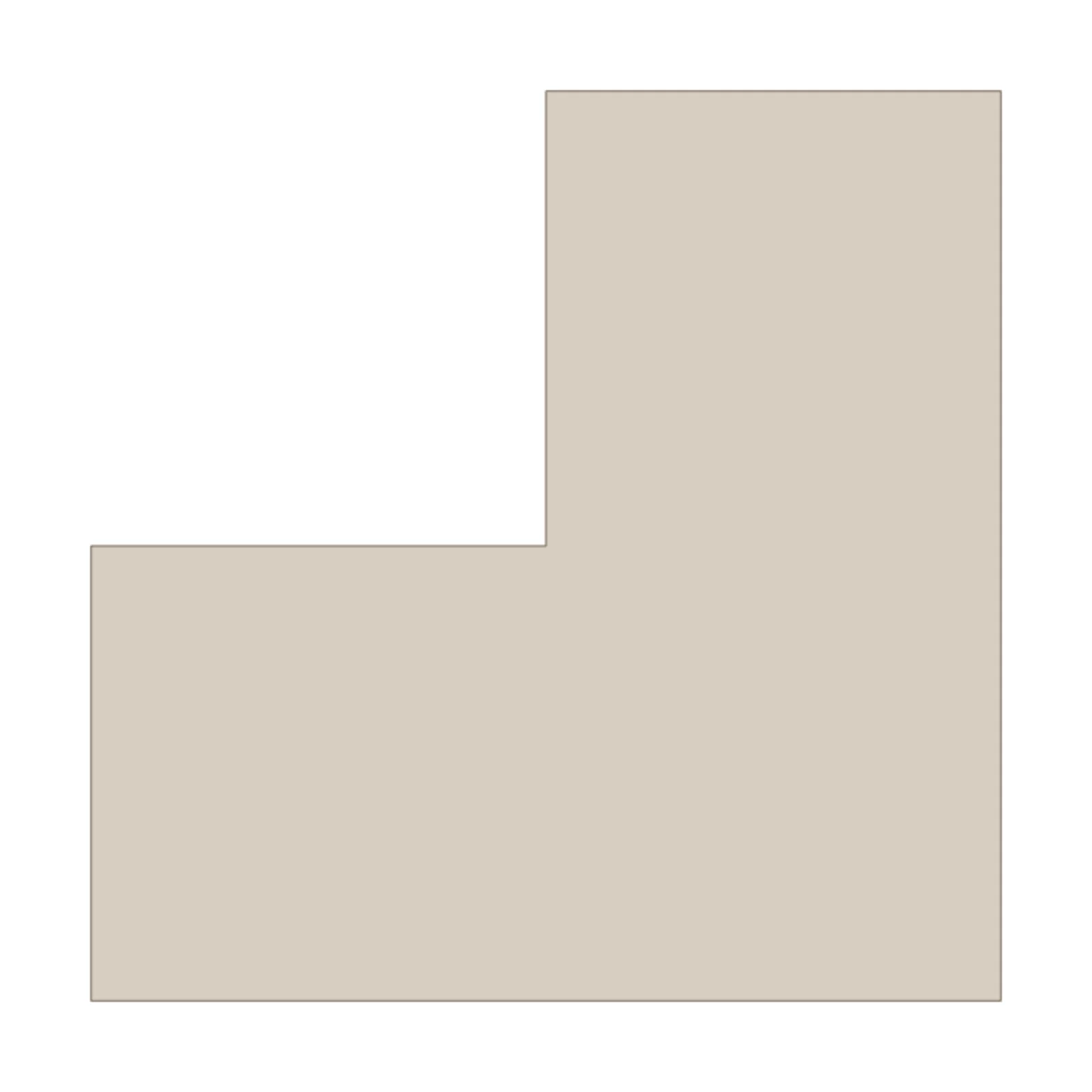 Corner Workbench — 2D floor-plan symbol